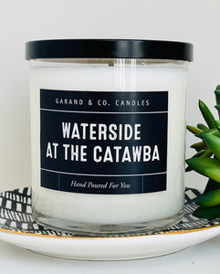 12 oz Clear Glass Jar Candle - Waterside at the Catawba