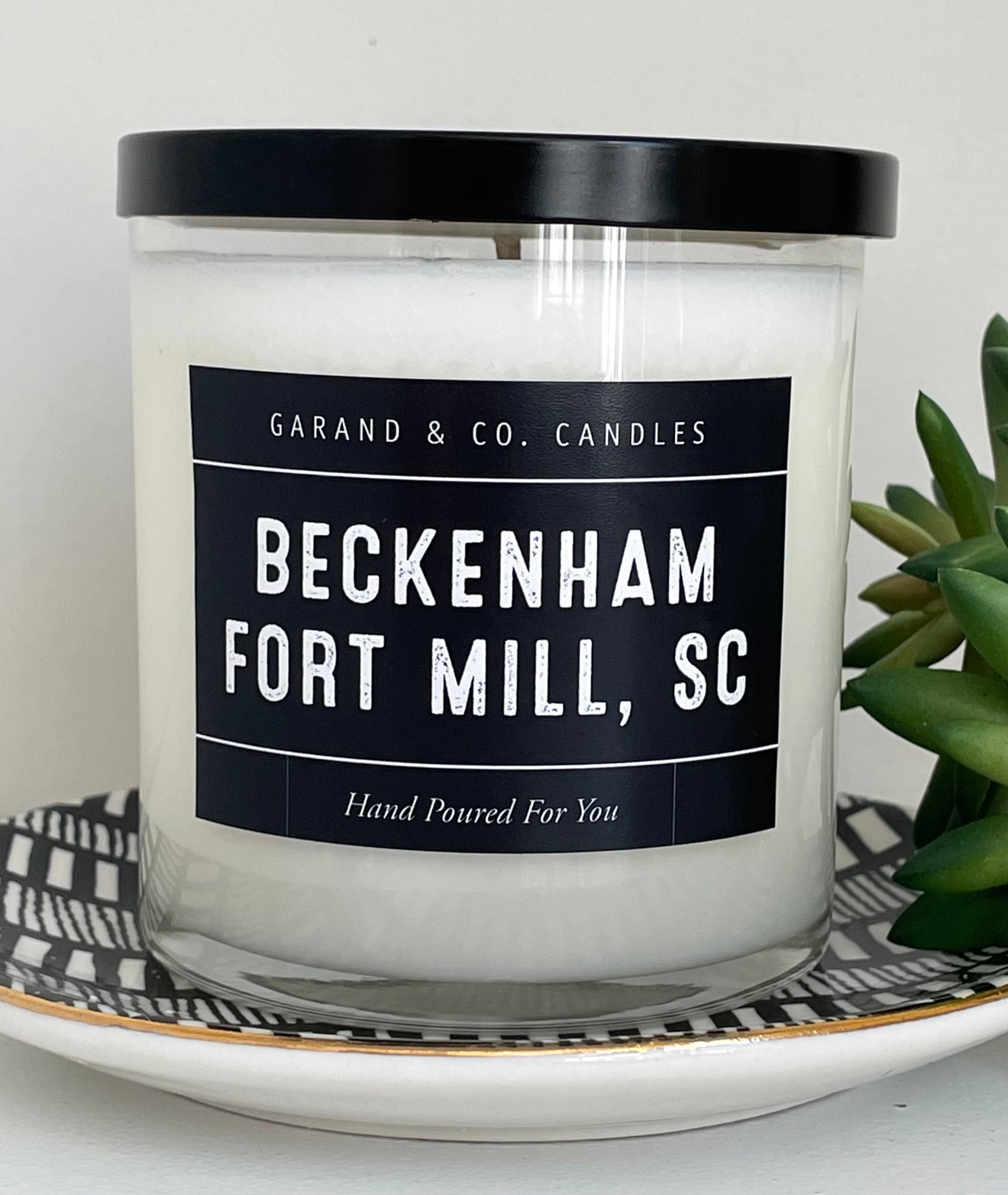 12 oz Clear Glass Jar Candle - Beckenham - Fort Mill, SC