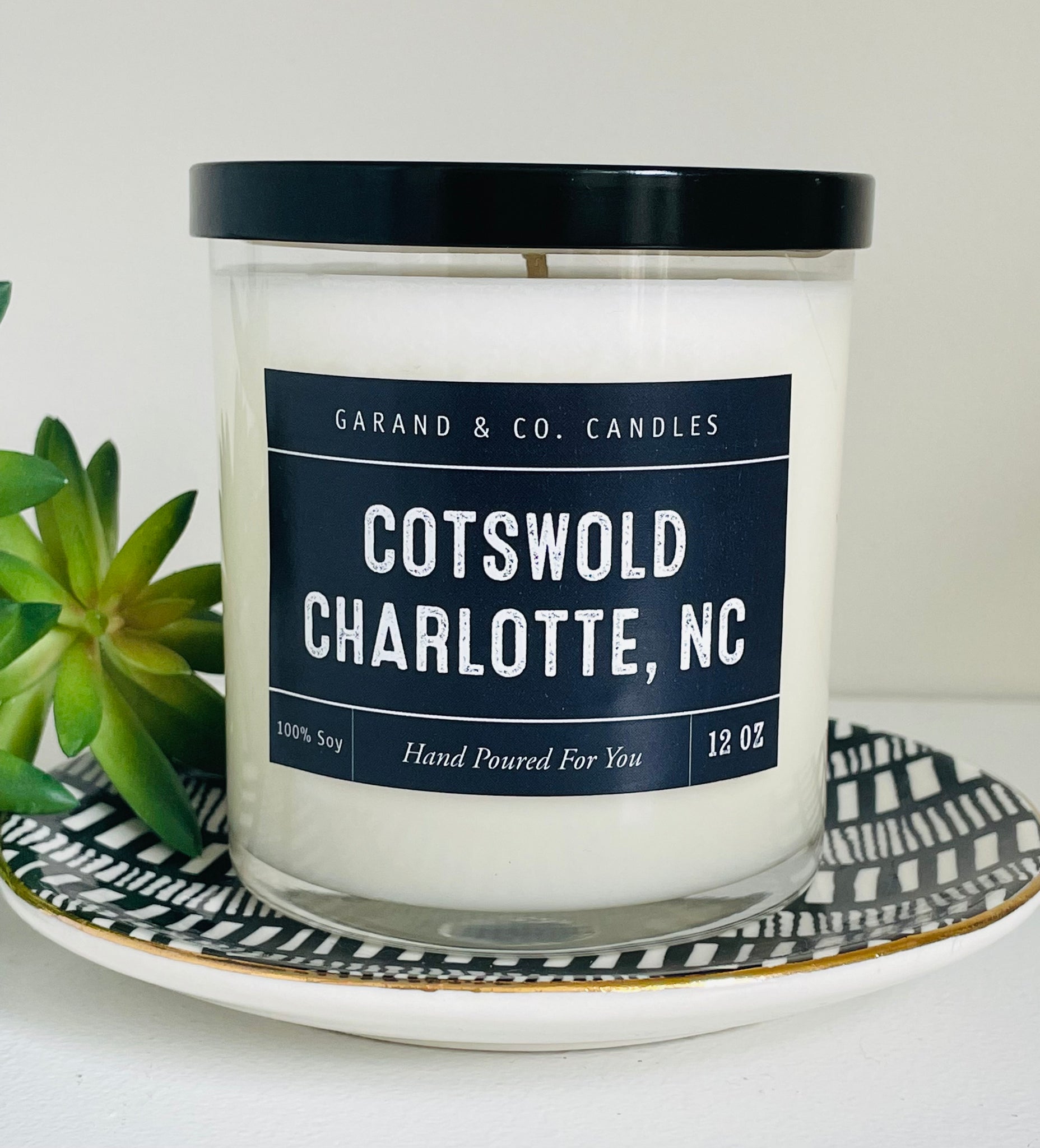 12 oz Clear Glass Jar Candle - Cotswold Charlotte, NC