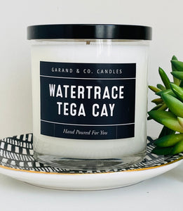 12 oz Clear Glass Jar Candle - Watertrace Tega Cay