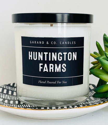 12 oz Clear Glass Jar Candle - Huntington Farms Fort Mill SC