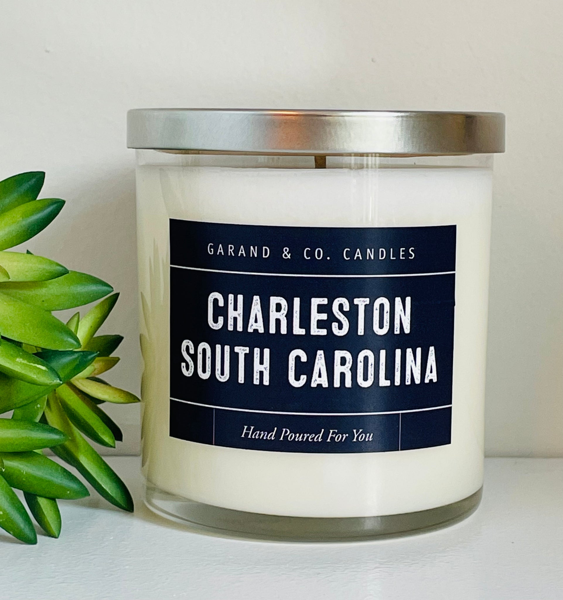 12 oz Clear Glass Jar Candle - Charleston, South Carolina