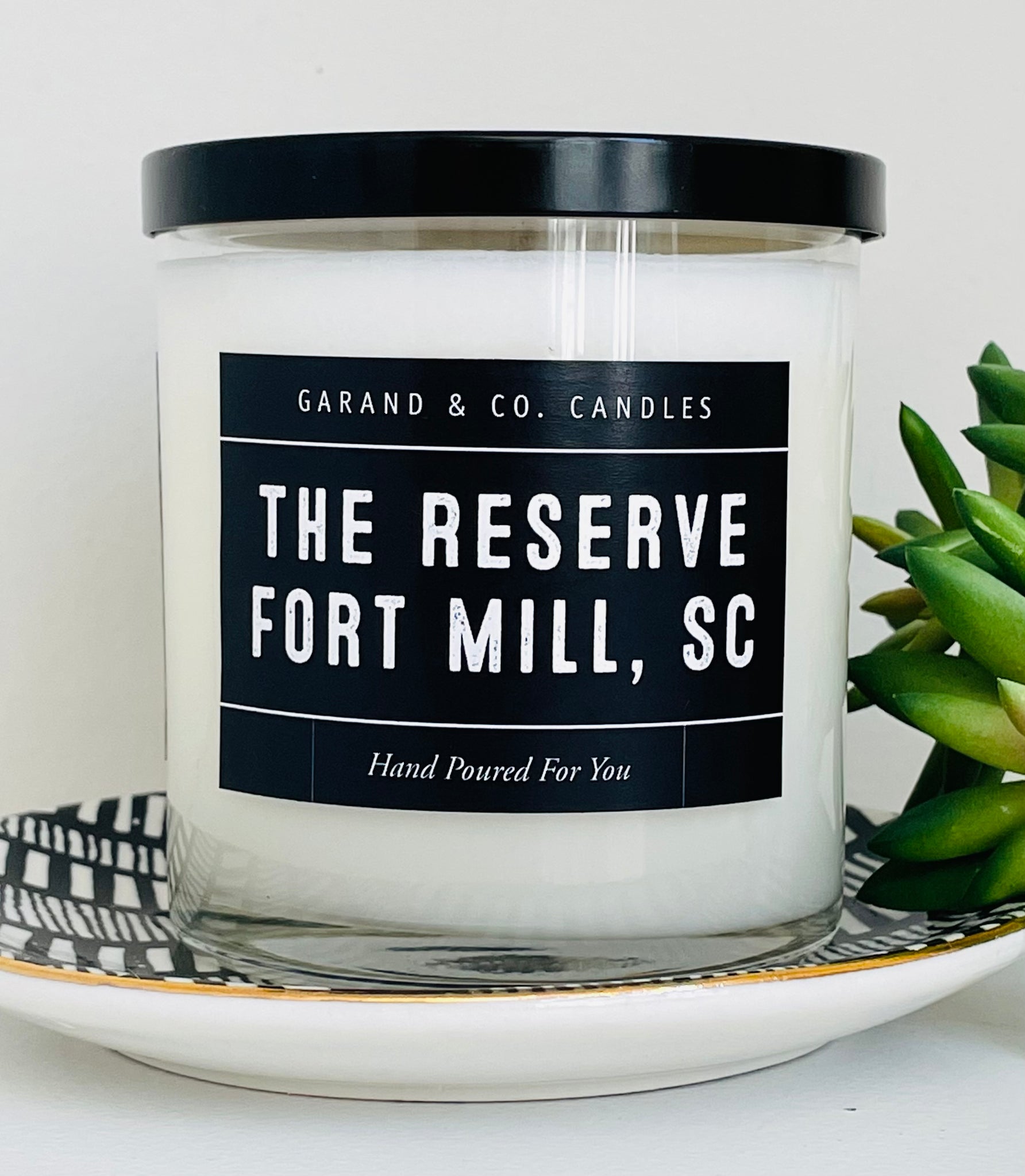 12 oz Clear Glass Jar Candle - The Reserve Fort Mill SC