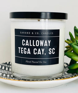 12 oz Clear Glass Jar Candle - Calloway Tega Cay