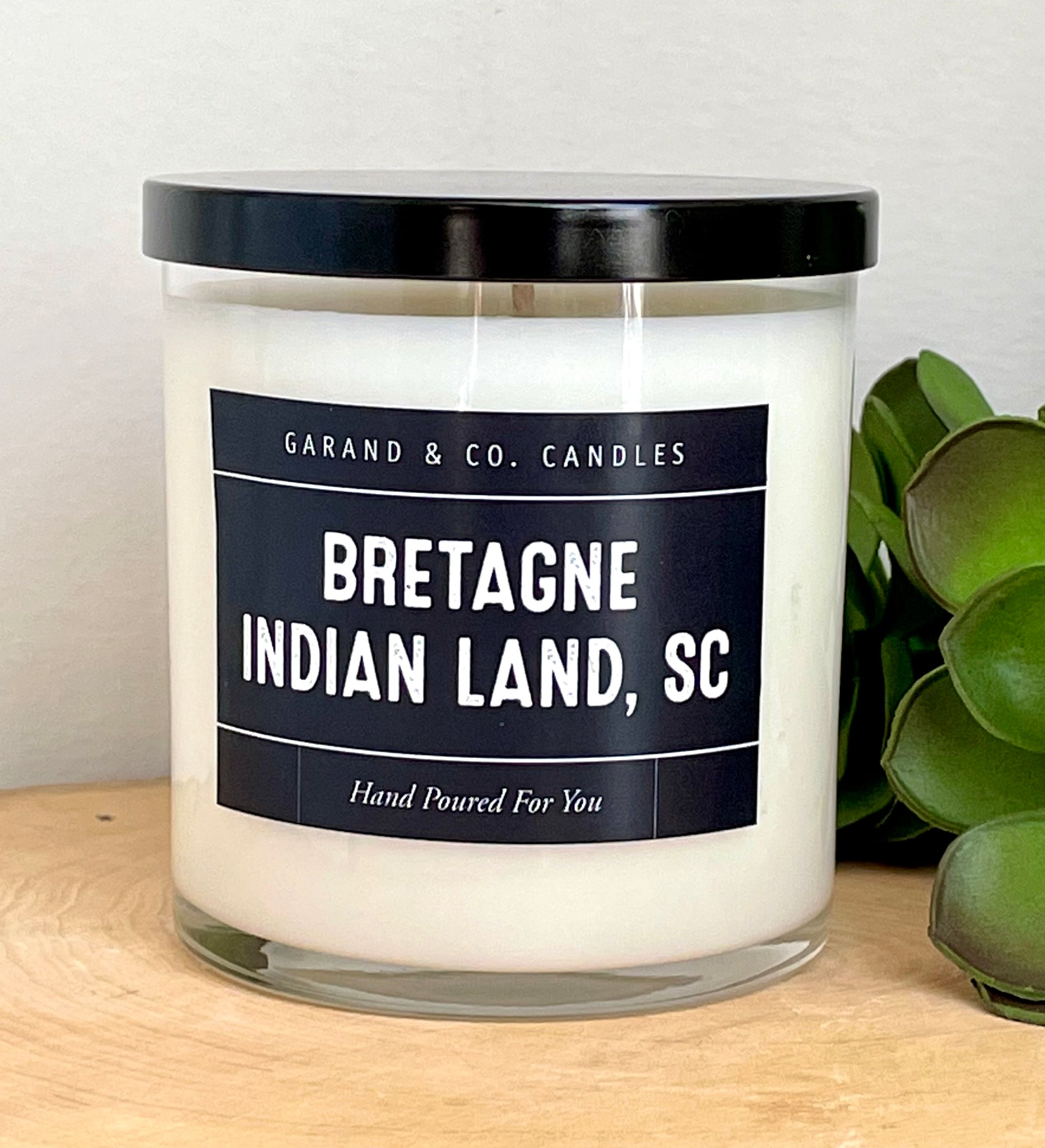 12 oz Clear Glass Jar Candle - Bretagne Indian Land, SC