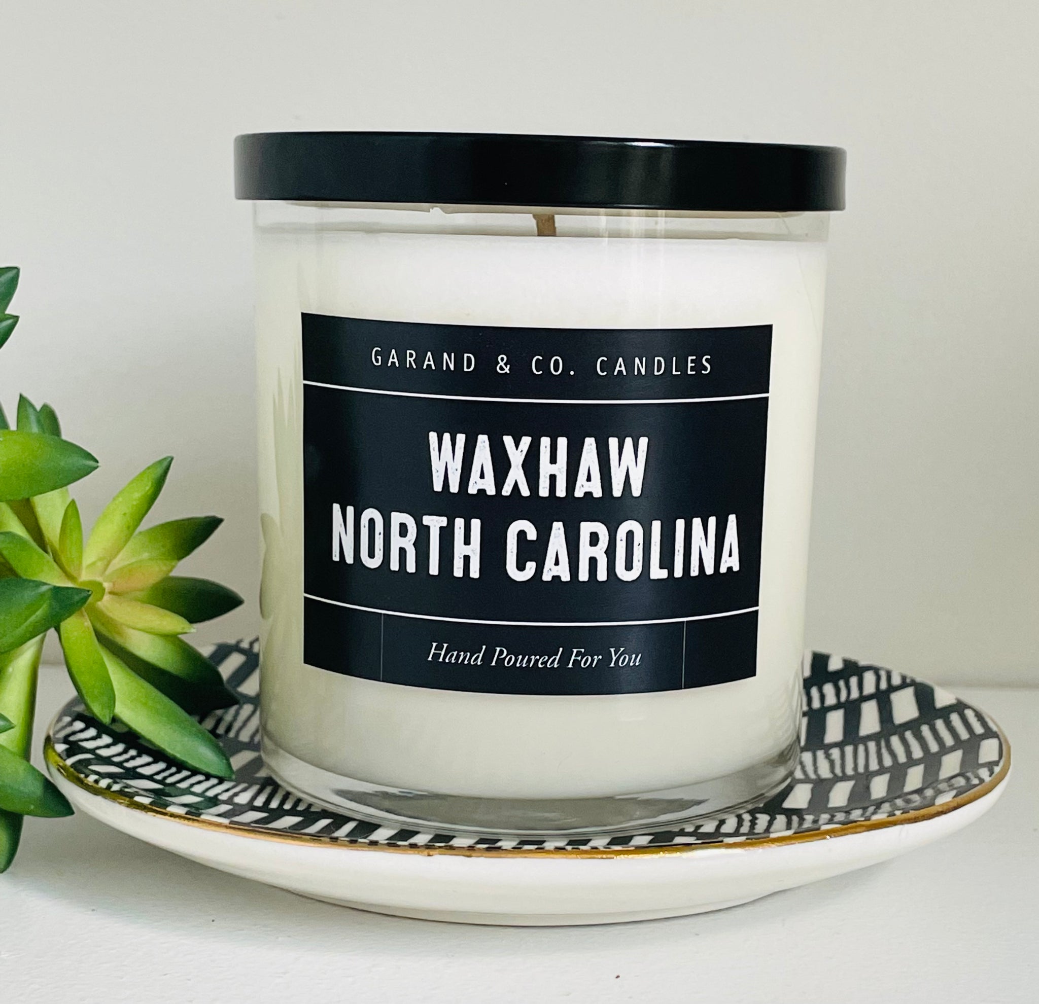 12 oz Clear Glass Jar Candle - Waxhaw, North Carolina